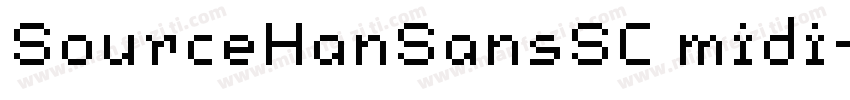 SourceHanSansSC midi字体转换